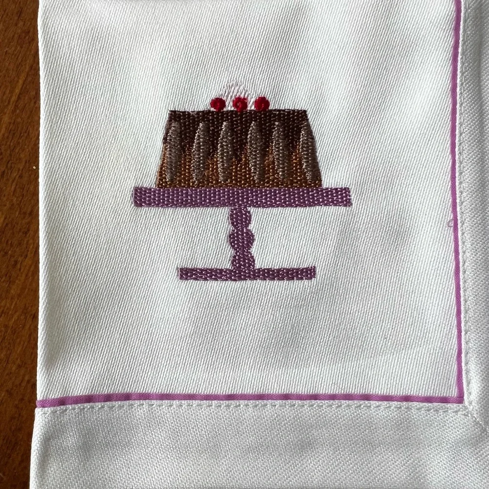 Crate and Barrel cake dessert napkins